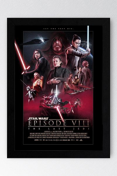 Saturn Pictură înrămată Star Wars - Pictură poster Space Wars Fim
