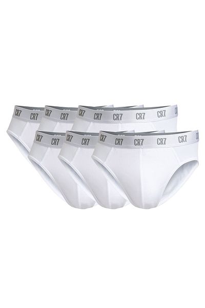 Cristiano Ronaldo CR7 CR7 Herren Slips, 6er Pack - Briefs, Logobund, Stretch Cotton