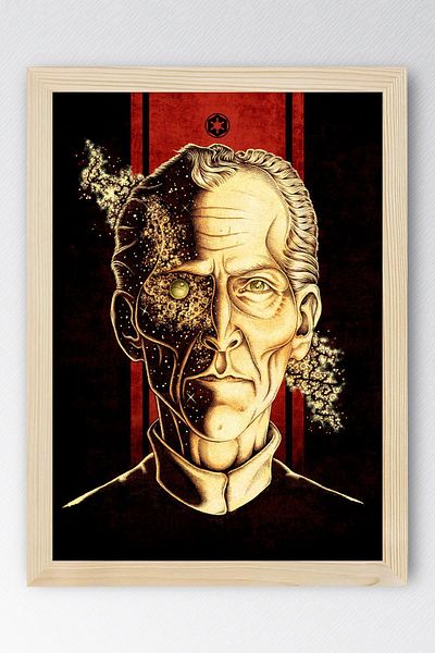 Saturn Pictură înrămată Star Wars Grand Moff Tarkin - Pictură poster Space Wars Fim