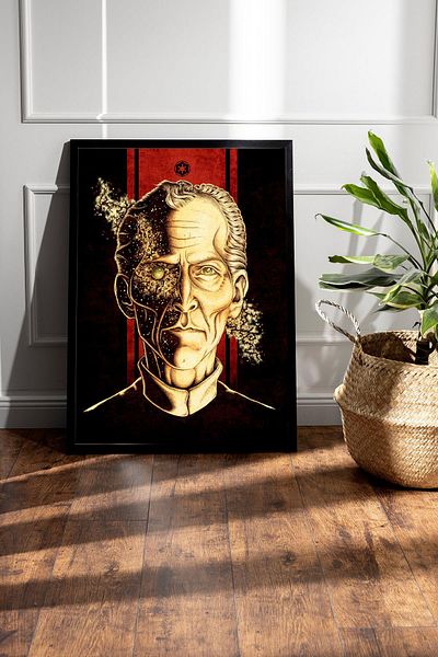 Saturn Pictură înrămată Star Wars Grand Moff Tarkin - Pictură poster Space Wars Fim