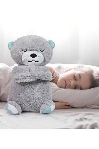 Princess Bear Nefes Alıp Veren Uyku Arkadaşı Su Samuru, Bebek Rahatlatıcı Pel...