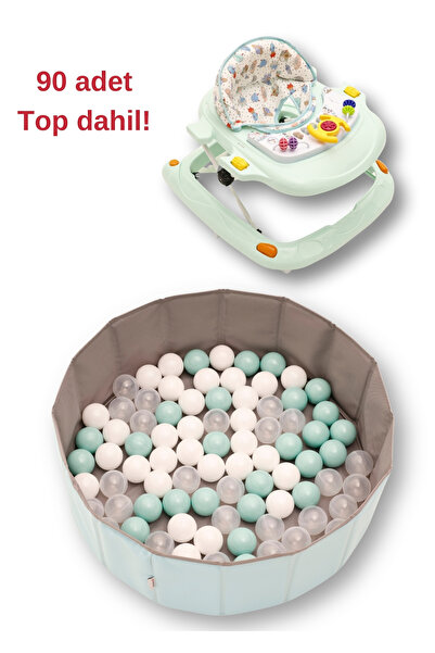 Genel Markalar Yürüteç / Top Havuzu / 90 Adet Top Dahil / Katlanır Aktivite A...