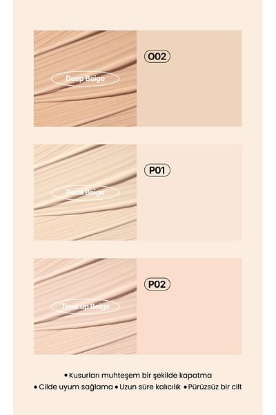 TFİT Idol Cover Concealer O02 6.5 g - under Eye and Around Concealer