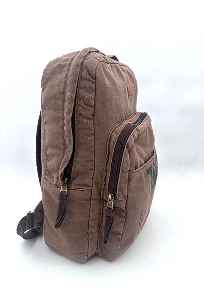 Old Cotton Unisex Casual Backpack - Σχολείο, Ταξίδια, Laptop, Αθλητισμός, Καθημερινή χρήση - Βαμβακερό καμβά