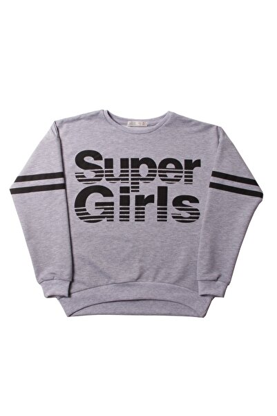 Toontoy Super Girls cu imprimeu și stras Sweatshirt pentru fete