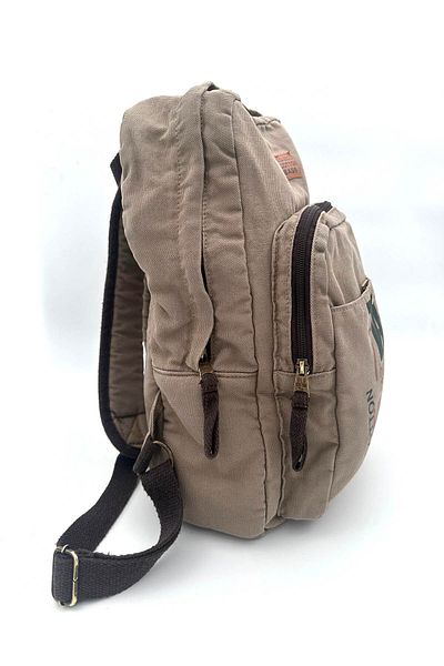 Old Cotton Unisex Casual Backpack - Σχολείο, Ταξίδια, Laptop, Αθλητισμός, Καθημερινή χρήση - Βαμβακερό καμβά
