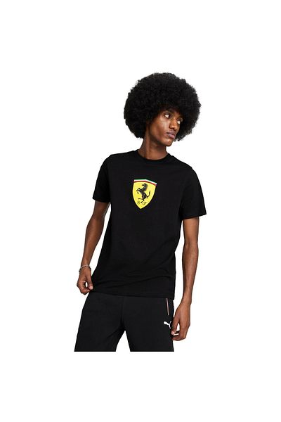 Puma Tričko Puma Ferrari Race Colored Big Shield Tee, černé, pánské