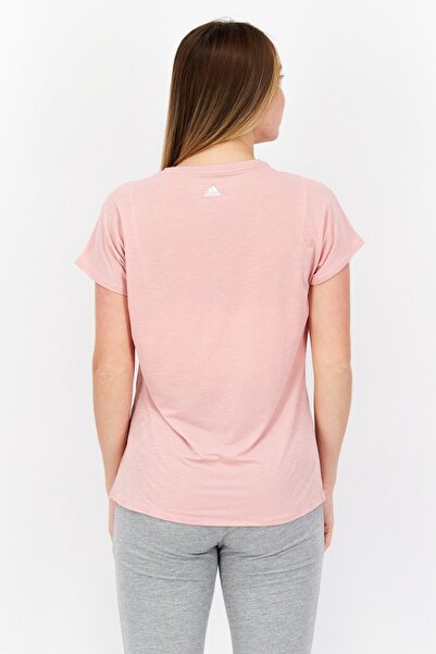 adidas Women Sportswear Fit Short Sleeve Training T-Shirt, Dusty Pink