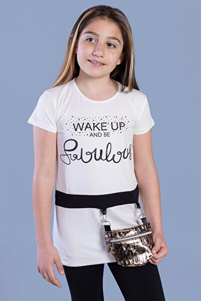 Toontoy Girl's T-Shirt with Front Bag