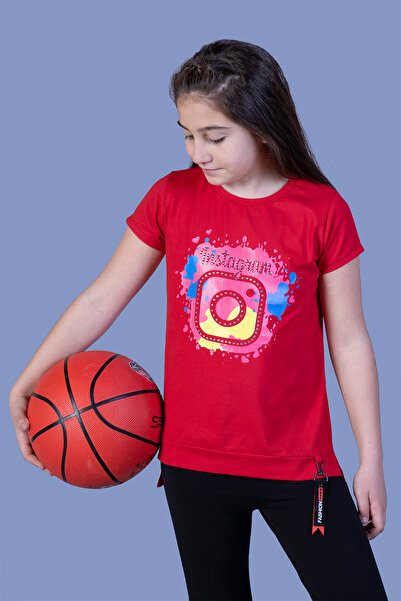 Toontoy Πολύχρωμο μπλουζάκι για κορίτσια Instagram με τύπωμα