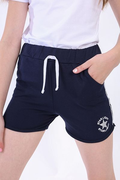 Toontoy Star Embroidered Girl's Shorts
