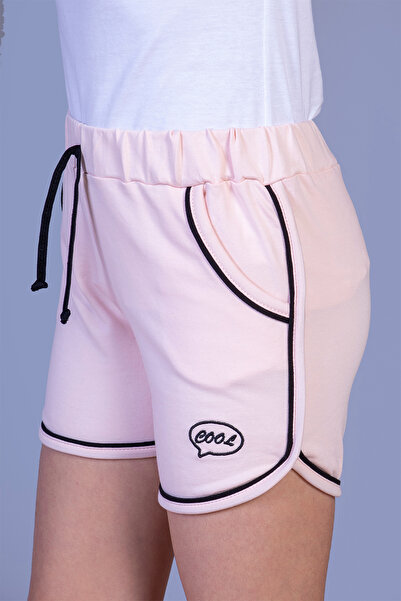 Toontoy Κοριτσίστικο δροσερό κεντημένο σορτς με δύο τσέπες στο πλάι