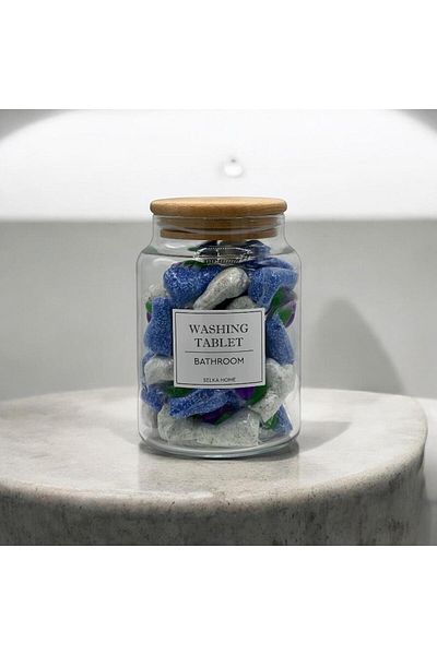 SELKA HOME Washing Tablet Jar 890 ml