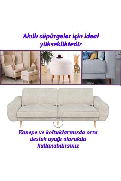 Ema orman 24 cm 2 Pcs Dark Oak Armchairs, Tv Unit, Base Foot (Apparat Included)