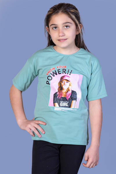 Toontoy Fată - Tricou Power cu imprimeu
