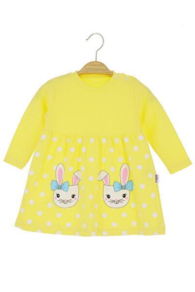 CRASSİ Kız Bebek Elbise Tavşan Baskılı