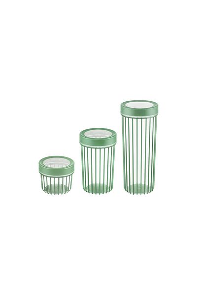 SELKA HOME 3-Piece Round Storage Container
