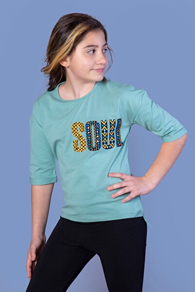 Toontoy Tricou Soul cu imprimeu pentru fetiță