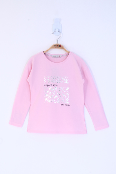 Toontoy Girl - Leopard Pattern Printed T-Shirt