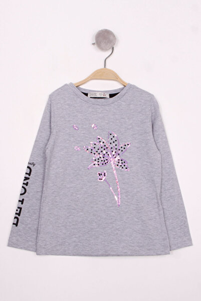 Toontoy Κοριτσίστικο μπλουζάκι με κέντημα λουλουδιών