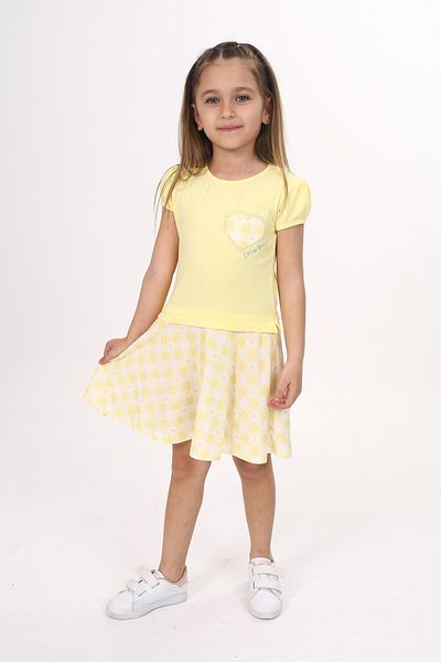 Toontoy Girl's Embroidered Tape Dress