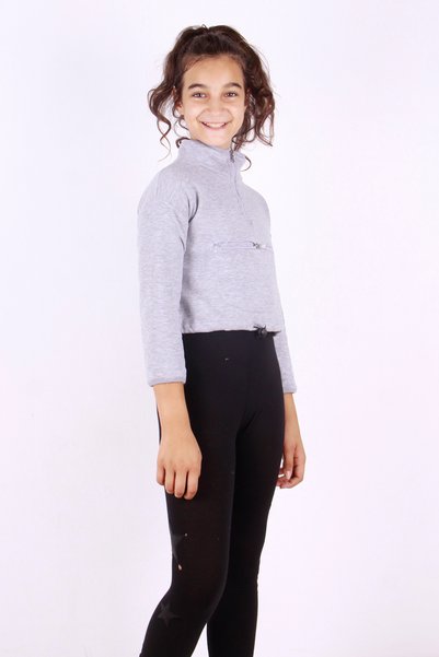 Toontoy Zippered Sweatshirt for Girls