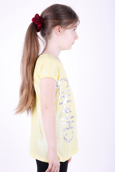 Toontoy Μπλουζάκι για κορίτσια Yıldız με τύπωμα - Λεπτομέρεια κομμένη τσέπη