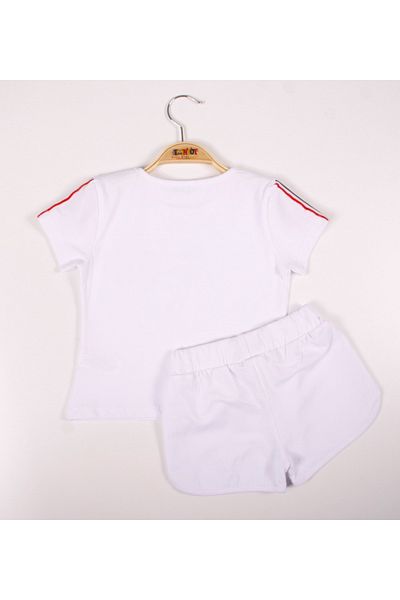 Toontoy Girl - Embroidered Cherry Shorts Set