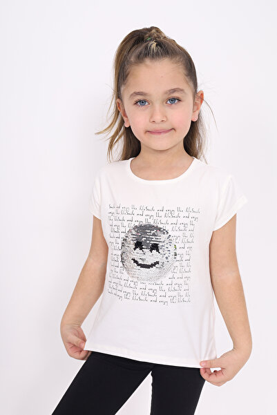 Toontoy Κέντημα για κορίτσια με παγιέτες χαμογελαστό πρόσωπο