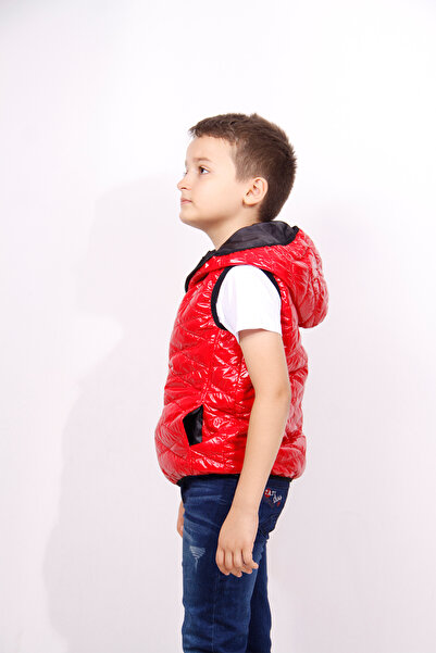 Toontoy Shiny Boy's Vest - Hooded