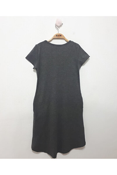 Toontoy Girl's Sequin Printed Pocket Dress