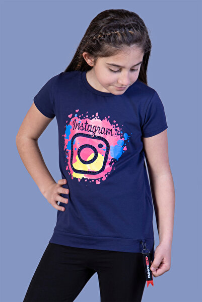 Toontoy Πολύχρωμο μπλουζάκι για κορίτσια Instagram με τύπωμα