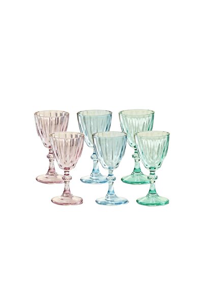 SELKA HOME Sophia 6-Piece Coffee Side Glass Set 55 ML