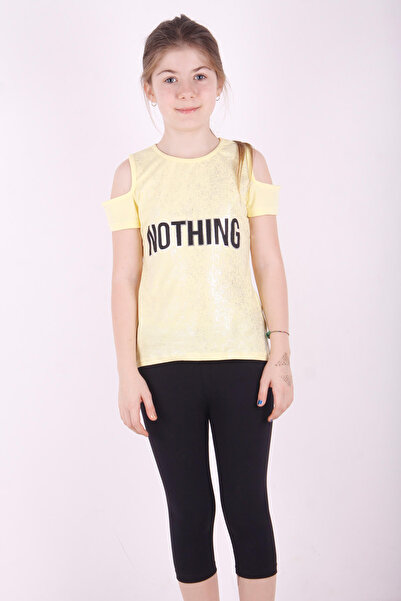 Toontoy Girl - Foil Printed Half Sleeve Capri Suit