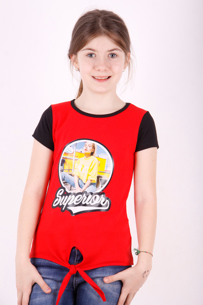 Toontoy Tricou Superior B cu imprimeu pentru fetiță