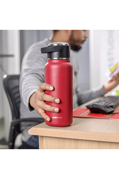 Olsenmark 1000 ml Stainless Steel Vacuum Bottle- OMVF7019