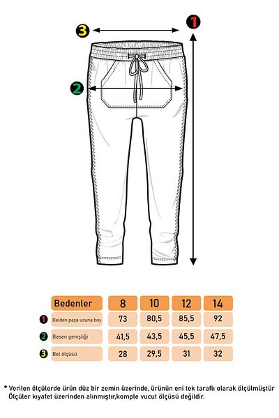 Toontoy Girl's Baggy Type Tracksuit Bottom - Zipper Detailed