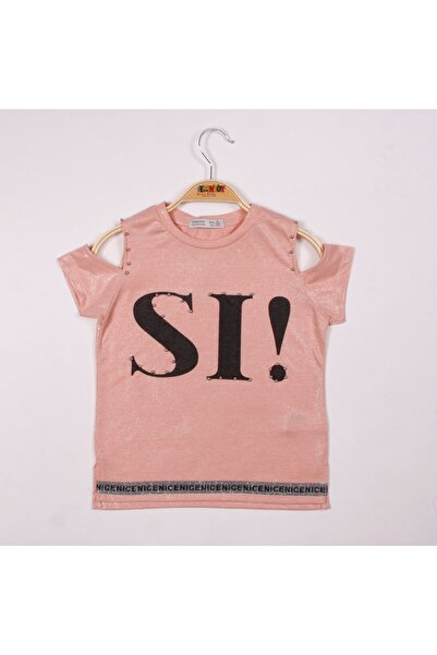 Toontoy Κοριτσίστικο μπλουζάκι SI με τύπωμα ριγέ