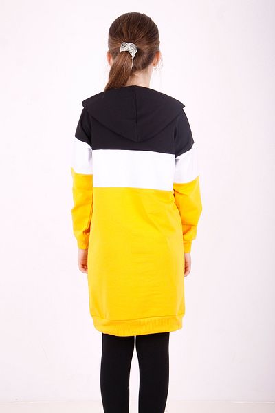 Toontoy Chic Printed Girl's Hooded Dress
