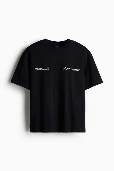H&M Loose Fit Printed T-shirt