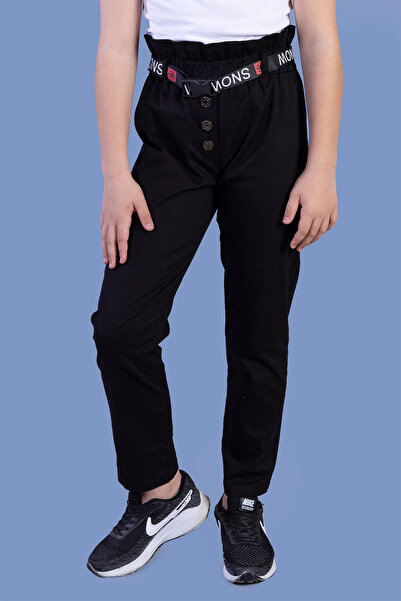 Toontoy Παντελόνι για κορίτσια με λεπτομέρεια ελαστικής ζώνης στη μέση