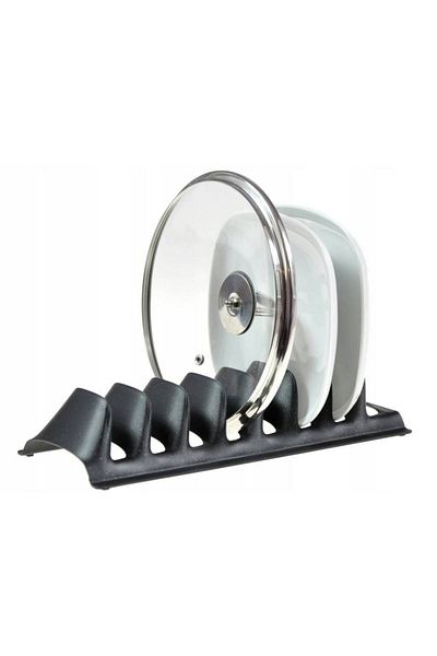 MR RZN STORE 2 Pieces 8 Compartment Pot Lid Rack - Simple Plate Holder - Lid Organizer