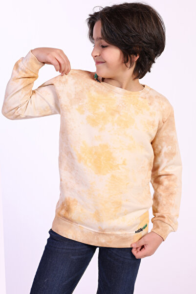 Toontoy Boy's Batik Patterned Sweatshirt