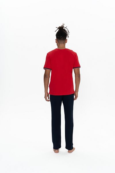 U.S. Polo Assn. U.S. Polo Assn. Men's V-Neck Red Pajama Set - Bcp1.18Q89M6I
