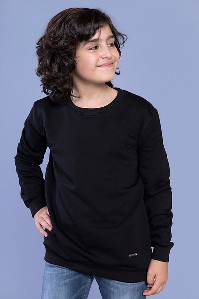 Toontoy Boy's Sweatshirt - With Crest Detail