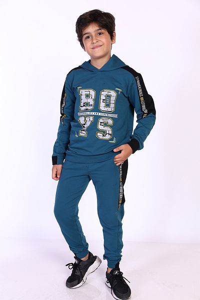 Toontoy Boy's Tracksuit Set - Hooded and Printed