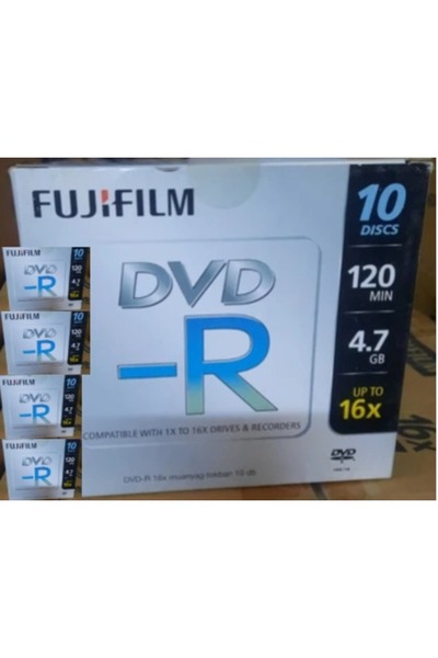 Fujifilm Dvd-R Kutulu 50 Adet 120MİN 4.7gb 16X Compatıble