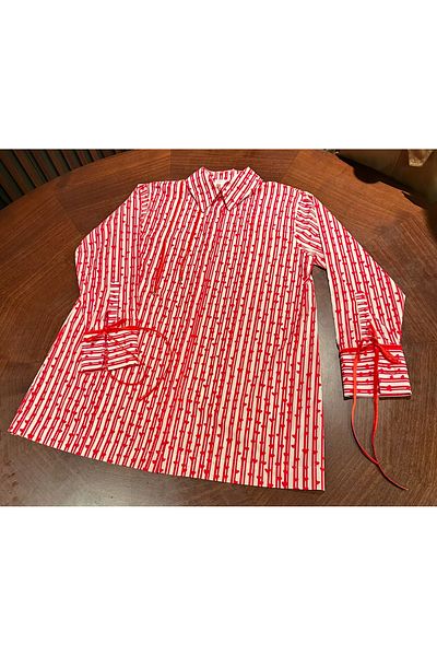 Hızlı Dükkan Heart Patterned Oversize Shirt