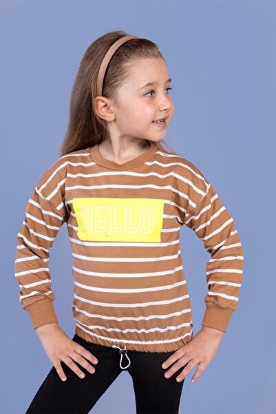 Toontoy Κορίτσι - Ριγέ φούτερ με τύπωμα