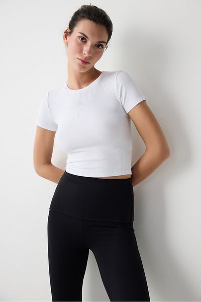 Penti Crew Neck Basic optisches weißes T-Shirt